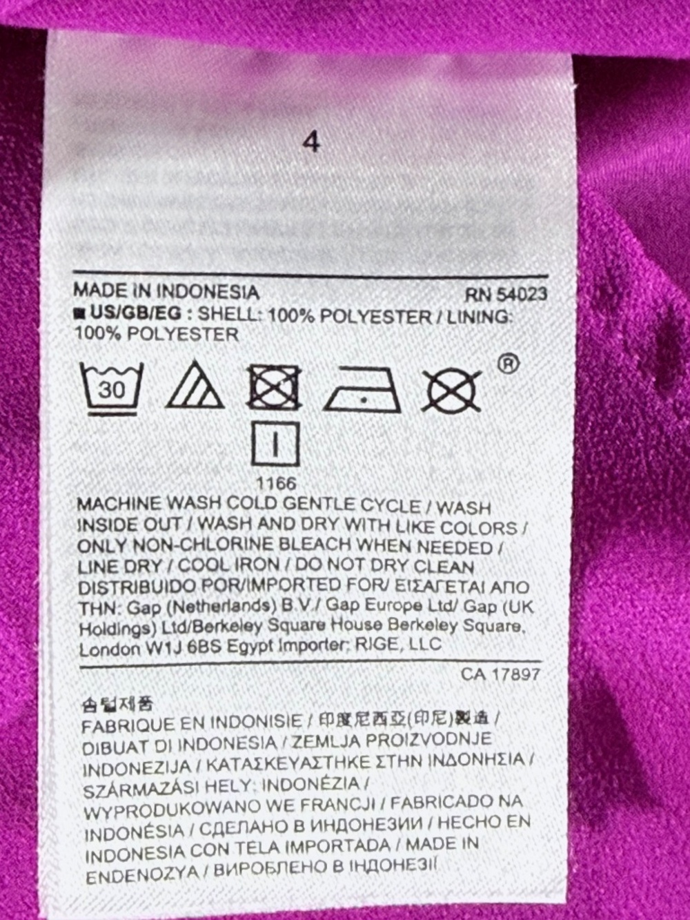 🌟Host Pick🌟 Banana Republic Fuchsia Crepe Faux Wrap Sheath Dress Size 4 EUC - Picture 3 of 5